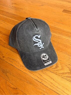 '47 Black Chicago White Sox Adjustable Cap with White Logo